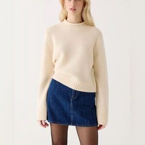 NWT J Crew Cashmere Rollneck Sweater, Size M